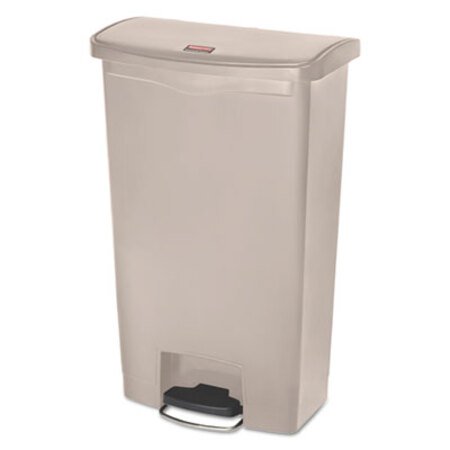 Picture of Slim Jim Resin Step-On Container, Front Step Style, 18 gal, BeigeRCP-1883460