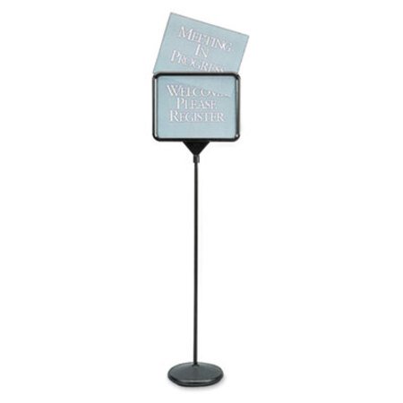 Picture of Sign(ware) Pedestal Sign, 14 x 11, Assorted Signage, Black FrameQRT-3655