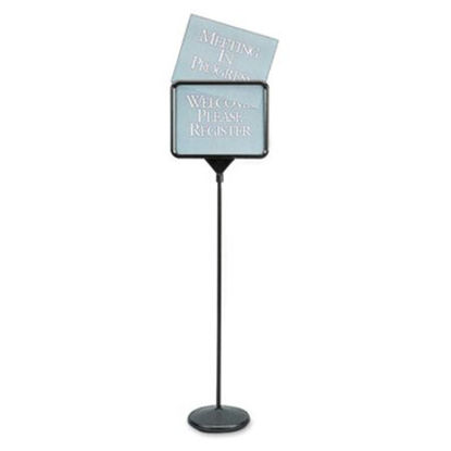Picture of Sign(ware) Pedestal Sign, 14 x 11, Assorted Signage, Black FrameQRT-3655