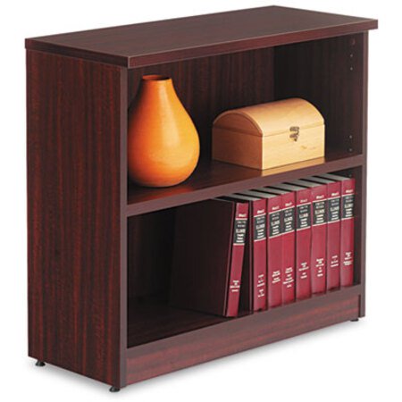 Picture of Alera Valencia Series Bookcase, Two-Shelf, 31 3/4w x 14d x 29 1/2h, MahoganyALE-VA633032MY
