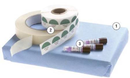 Picture of Miltex® Sterilization Wrap Light Blue 20 X 20 Inch Single Layer Cellulose Steam / EO Gas / Gamma IrradiationSTD2020