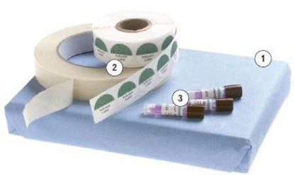 Picture of Miltex® Sterilization Wrap Light Blue 20 X 20 Inch Single Layer Cellulose Steam / EO Gas / Gamma IrradiationSTD2020