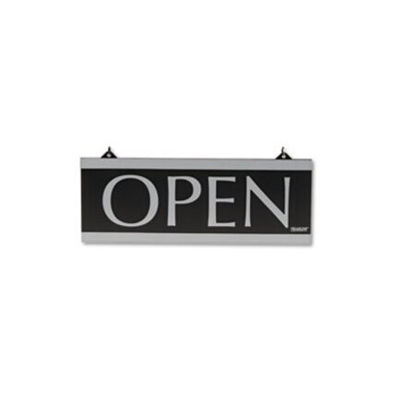 Picture of Century Series Reversible Open/Closed Sign, w/Suction Mount, 13 x 5, BlackUSS-4246