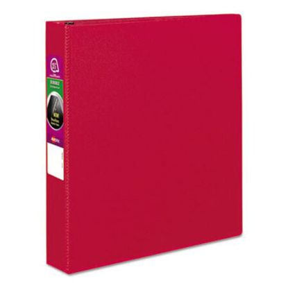 Picture of Durable Non-View Binder with DuraHinge and Slant Rings, 3 Rings, 1.5" Capacity, 11 x 8.5, RedAVE-27202