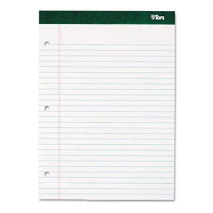 Picture of Double Docket Ruled Pads, Wide/Legal Rule, 8.5 x 11.75, White, 100 SheetsTOP-63379