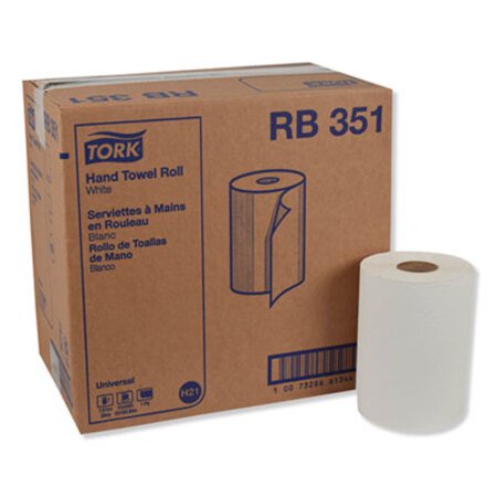 Picture of Universal Hardwound Roll Towel, 7.88" x 350 ft, White, 12/CartonTRK-RB351