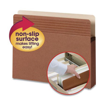 Picture of Easy Grip Pockets, 3.5" Expansion, Letter Size, Redrope, 25/BoxSMD-73208