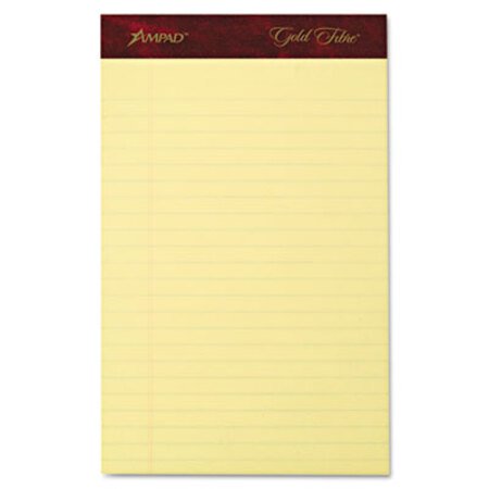 Picture of Gold Fibre Writing Pads, Narrow Rule, 5 x 8, Canary, 50 Sheets, 4/PackTOP-20029