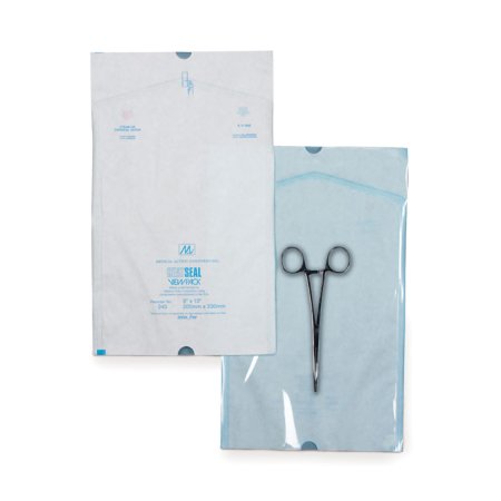 Picture of Sterilization Pouch View Pack Ethylene Oxide (EO) Gas / Steam 12 X 15 Inch Transparent / White Heat Seal Paper / Film255-