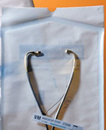 Picture of Sterilization Pouch Ethylene Oxide (EO) Gas / Steam 4 X 11 Inch Transparent / White Self Seal Paper / Film92114