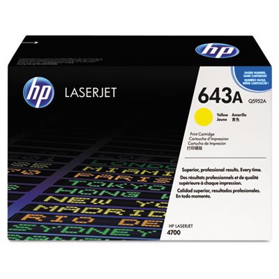 Picture of HP 643A, (Q5952A) Yellow Original LaserJet Toner CartridgeHEW-Q5952A