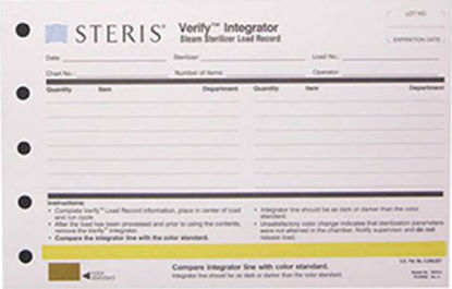 Picture of Sterilization Load Record Card Verify™ Steam802510