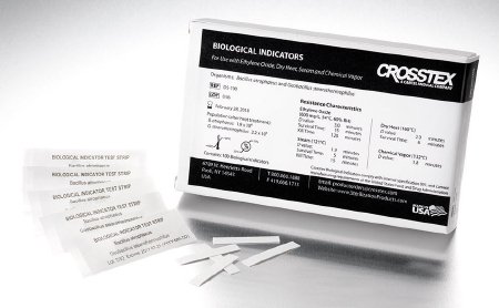 Picture of Crosstex® Sterilization Biological Indicator Strip Steam / EO Gas / Dry Heat / Chemical Vapor 38 mmDS-100