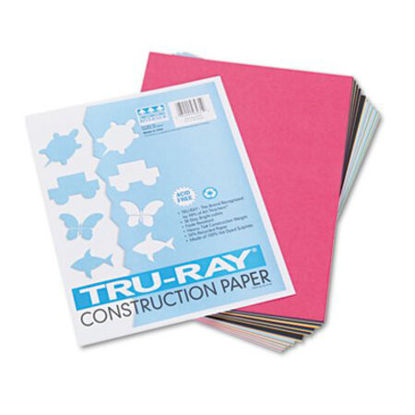 Picture of Tru-Ray Construction Paper, 76lb, 9 x 12, Assorted Standard Colors, 50/PackPAC-103031