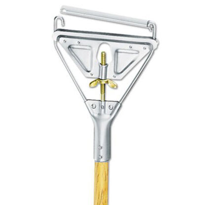 Picture of Quick Change Metal Head Wooden Mop Handle, Junior, 7/8 dia x 54, NaturalBWK-601