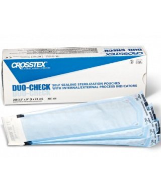 Picture of Sterilization Pouch Duo-Check® Ethylene Oxide (EO) Gas / Steam 4 X 8 Inch Heat Seal PaperSC48HS