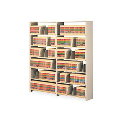 Picture of Snap-Together Seven-Shelf Closed Add-On Unit, Steel, 48w x 12d x 88h, SandTNN-128848ACSD