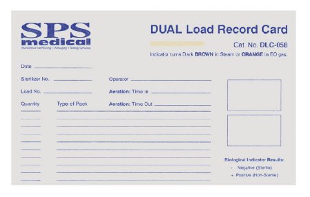 Picture of Sterilization Load Record Card Dual™ Steam / EO GasDLC-058