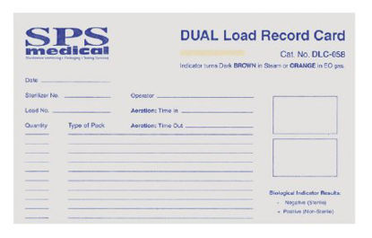 Picture of Sterilization Load Record Card Dual™ Steam / EO GasDLC-058