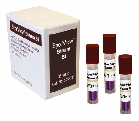 Picture of SporView® Sterilization Biological Indicator Vial SteamSCS-025