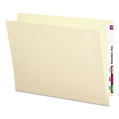 Picture of End Tab Folders with Antimicrobial Product Protection, Straight Tab, Letter Size, Manila, 100/BoxSMD-24113