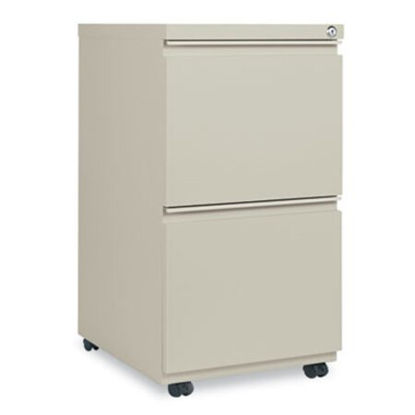 Picture of File Pedestal with Full-Length Pull, Left or Right, 2 File Drawers, Putty, 14.96" x 19.29" x 27.75"ALE-PBFFPY