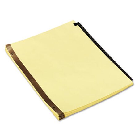 Picture of Deluxe Preprinted Simulated Leather Tab Dividers with Gold Printing, 31-Tab, 1 to 31, 11 x 8.5, Buff, 1 SetUNV-20822