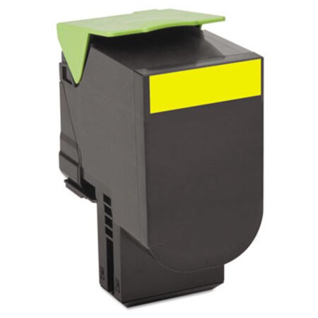 Picture of 80C10Y0 Return Program Toner, 1,000 Page-Yield, YellowLEX-80C10Y0