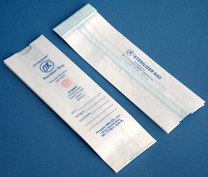 Picture of Sterilization Pouch OK® Steam 1-1/2 X 2-1/2 X 8 Inch White Tape Seal Paper02100200
