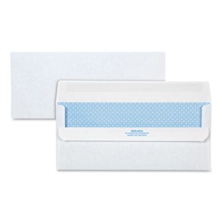Picture of Redi-Seal Envelope, #10, Commercial Flap, Redi-Seal Closure, 4.13 x 9.5, White, 500/BoxQUA-11218