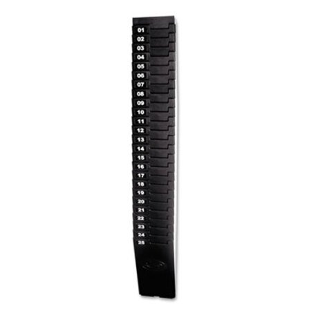 Picture of Time Card Rack for 7" Cards, 25 Pockets, ABS Plastic, BlackLTH-257EX