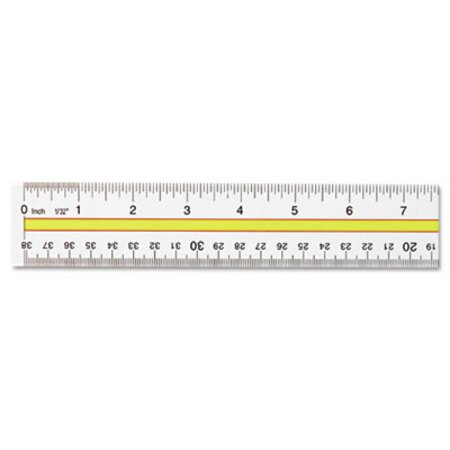 Picture of Acrylic Data Highlight Reading Ruler With Tinted Guide, 15" ClearACM-10580