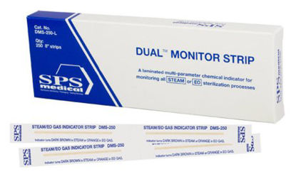 Picture of Dual™ Monitor Sterilization Chemical Indicator Strip Steam / EO Gas 8 InchDMS250L
