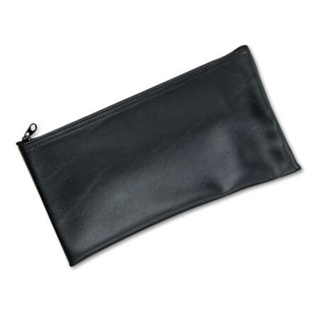 Picture of Leatherette Zippered Wallet, Leather-Like Vinyl, 11w x 6h, BlackMMF-2340416W04