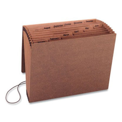 Picture of TUFF Expanding Files, 12 Sections, 1/12-Cut Tab, Letter Size, RedropeSMD-70388