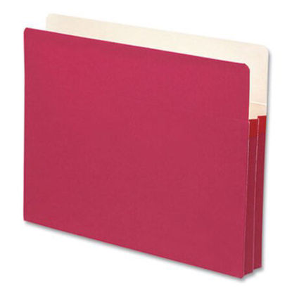 Picture of Colored File Pockets, 1.75" Expansion, Letter Size, RedSMD-73221