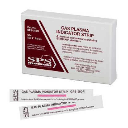 Picture of SPSmedical Sterilization Chemical Indicator Strip Vaporized Hydrogen Peroxide 4 InchGPS-250R