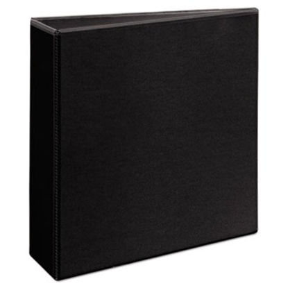Picture of Durable View Binder with DuraHinge and EZD Rings, 3 Rings, 3" Capacity, 11 x 8.5, Black, (9700)AVE-09700