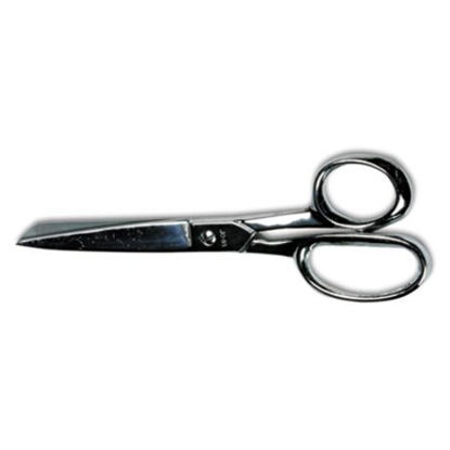 Picture of Hot Forged Carbon Steel Shears, 8" Long, 3.88" Cut Length, Nickel Straight HandleACM-10257