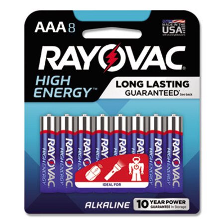 Picture of High Energy Premium Alkaline AAA Batteries, 8/PackRAY-8248K