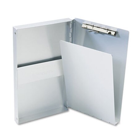 Picture of Snapak Aluminum Side-Open Forms Folder, 0.38" Clip Capacity, Holds 5 x 9 Sheets, SilverSAU-10507