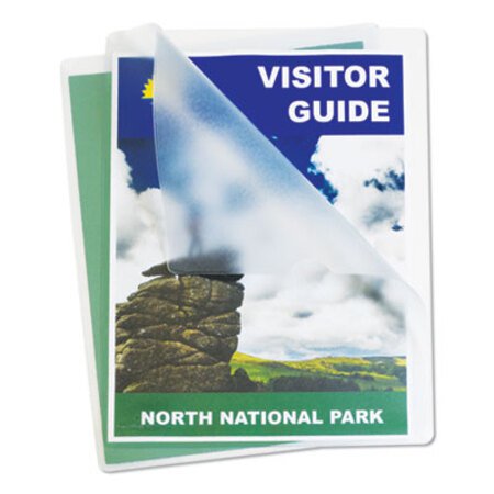 Picture of Deluxe Vinyl Project Folders, Letter Size, Clear, 50/BoxCLI-62138