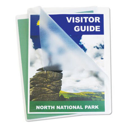 Picture of Deluxe Vinyl Project Folders, Letter Size, Clear, 50/BoxCLI-62138