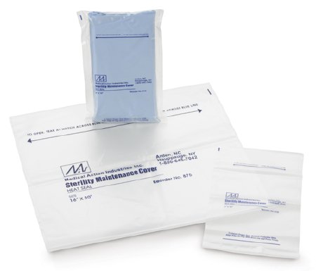 Picture of Sterility Maintenance Cover 24 X 30 Inch, 2.25 mL, Clear / Blue, LLDPE Film, Flat Pack, Self Seal Adhesive Strip840