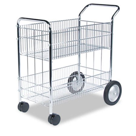 Picture of Wire Mail Cart, 21.5w x 37.5d x 39.25h, ChromeFEL-40912