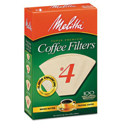 Picture of Coffee Filters, Natural Brown Paper, Cone Style, 8 to 12 Cups, 1200/CartonMLA-624602