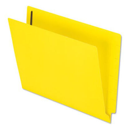 Picture of Colored Reinforced End Tab Fasteners Folders, Straight Tab, Letter Size, Yellow, 50/BoxPFX-H10U13Y
