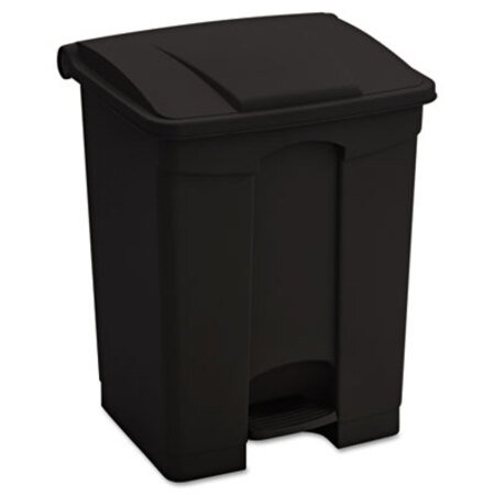 Picture of Large Capacity Plastic Step-On Receptacle, 17 gal, BlackSAF-9922BL