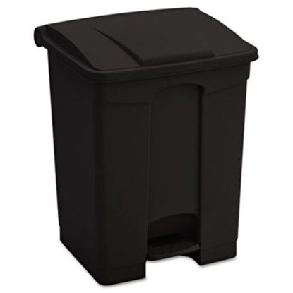 Picture of Large Capacity Plastic Step-On Receptacle, 17 gal, BlackSAF-9922BL