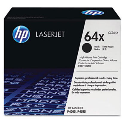 Picture of HP 64X, (CC364X) High-Yield Black Original LaserJet Toner CartridgeHEW-CC364X